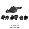 Machined Black Brass Weight TRX4 Portal Axle Drive Housing Steering Knuckle Caster Blocks for 1/10 RC Crawler TRX6 LCG Upgrade.