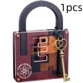 Classic Wooden Brainteaser Puzzle Game High Difficulty IQ Lock Challenge 3D Puzzle Tangram Sudoku Rubiks Cube Intelligence Test. 