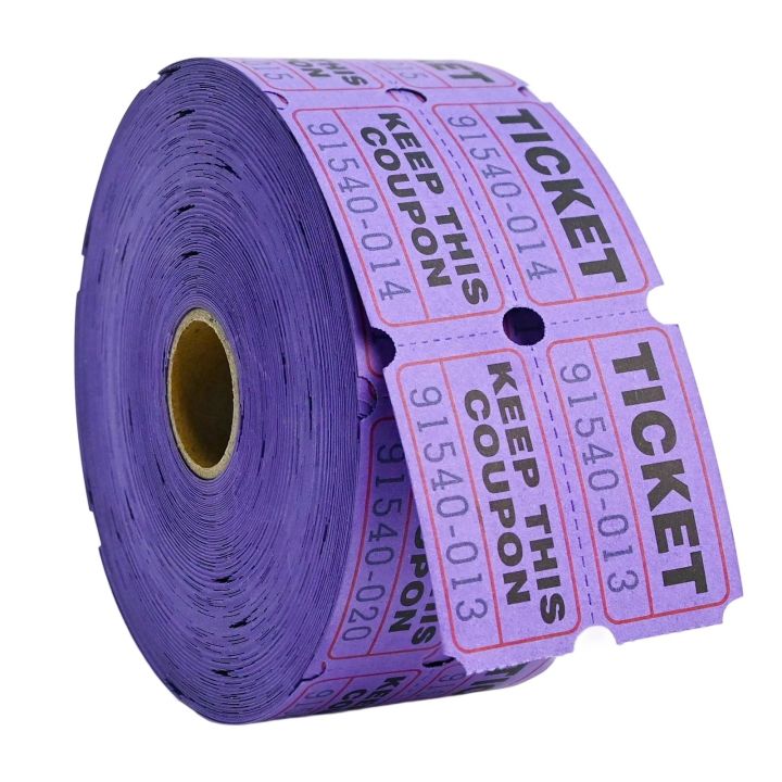 ‌Colorful Tearable Admission Tickets Bulk 500pcs Roll Event Vouchers ...