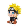 9.5cm Anime Figure Uzumaki Naruto Kakashi Uchiha Sasuke Itachi Kawaii Toy Q Figural Car Decoration PVC Model Gift. 