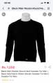 Black Plain Woolen Round Neck Sweater For Men | Black Solid Warm Winter Woolen Sweater For Men | Sweater For Men. 