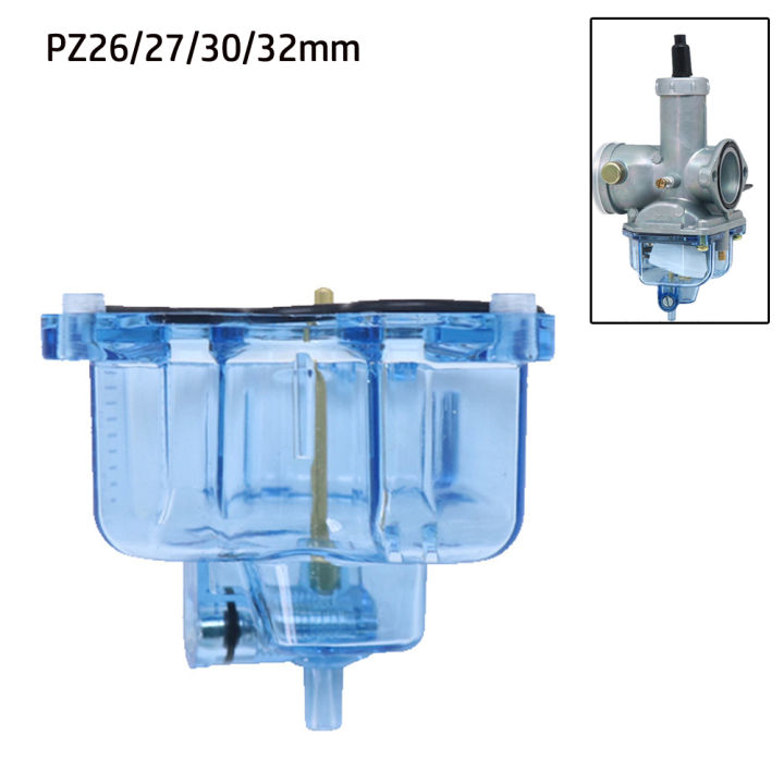 Motorcycle Carburetor Transparent Bottom Float Bowl Shell Red Blue For PZ26 PZ27 PZ30 PZ32 Carb Motorcycle Carburetor Parts