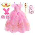 2026 Sleeping Beauty Costume Play Princess Carnival Aurora Birthday Princess Party Dress Halloween Apparel Purim Fairy Vestido.