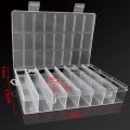24 Grids Compartment Plastic Storage Box Jewelry Earring Box Bead Screw Container Home Storage Case Display Organizer Container. 