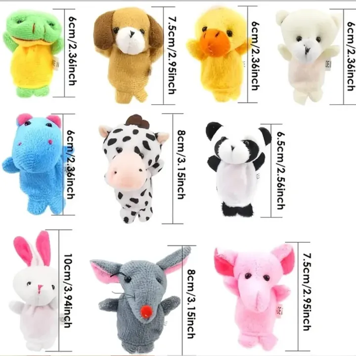 1/5/10%20Pcs%20Cartoon%20Hand%20Doll%20Finger%20Puppet%20Baby%20Children%20Story%20Early%20Education%20Soothing%20Doll%20Plush%20Toy%20-%20Image%203
