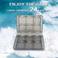 DATA FROG 24 Slots Game Card Storage Box For 3DS DS Series Portable PP Case With SD TF Stylus Storage Slots. 