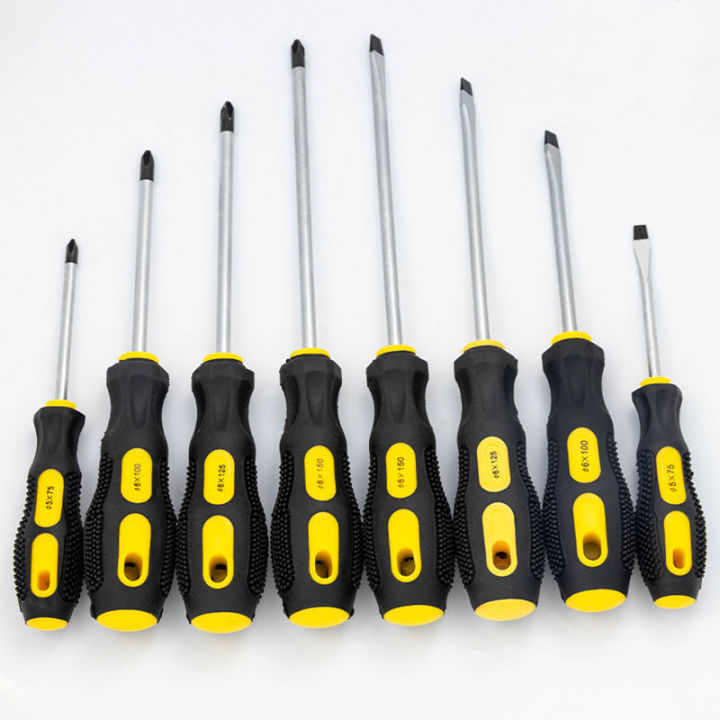 Multifunctional Magnetic Phillips Screwdriver with Rubber GripMulti-purpose Phillips Screwdriver Phillips Bolt Driver Tool