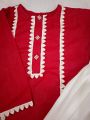 white gharara with red shirt for girls beautifull dress. 