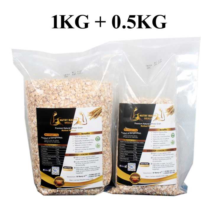 Whole grain rolled wheat -1.5 kg ( category of oats)