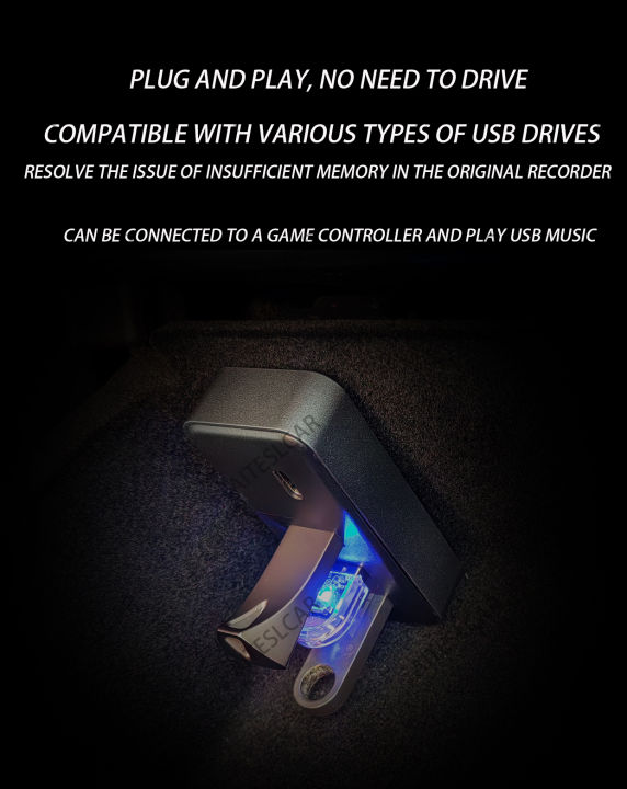 Docking%20Station%20USB%20Hub%204-in-1%20for%20Tesla%20Model%203%20Model%20Y%20Glovebox%20for%20Dashcam%20Flash%20Drive%20Charger%20Data%20Transfer%20Games%20Music%20-%20Image%204