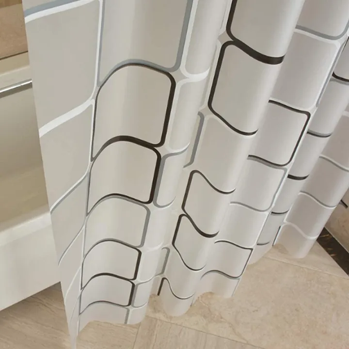 Premium%20Geometric%20Shower%20Curtain%20-%20Black%20White%20PEVA%20Waterproof%20Bathroom%20Decor%20with%20Heavy%20Duty%20Hooks%20-%20Image%204