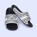B-Main Ultra Soft Slip-On Slides – Dual-Tone Black & White. 
