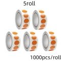 1000 PCS Color Dot Label Sticker  Classification Mark Coated Paper Sticker Rolls  Kawaii Stationery  Aesthetic. 