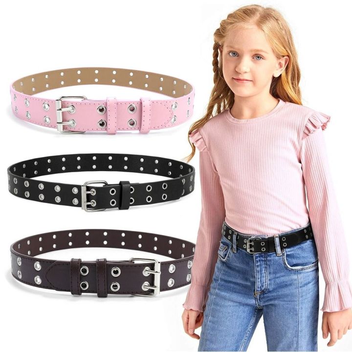 Children%20Punk%20Children%20PU%20Leather%20Belt%20Double%20Holes%20Metal%20Pin%20Buckle%20Waist%20Strap%20Casual%20Jeans%20Dress%20Decoration%20Belt%20-%20Image%203