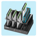 4 Bay Hard Drive Enclosure Sata to USB 3.0 External Multi-Bay 2.5& 3.5 Inch HDD SDD Docking Station Hard Disk Box Multiplication. 