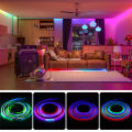 LED Strip RGBIC 5050 WS2812b Bluetooth App Control Chasing Effect Lights Flexible Tape Diode Ribbon TV BackLight Room Decorate. 