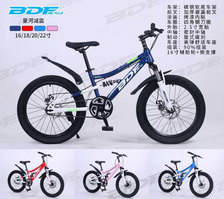 BDF 22" Dual Suspension Bicycle for 8 to 13 years