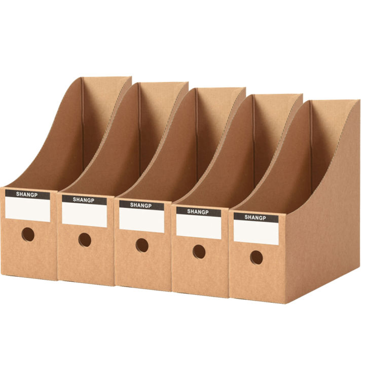 5pcs%20Magazine%20Files%20Kraft%20Paper%20File%20Holder%20Cardboard%20Standing%20Magazine%20Storage%20Rack%20Books%20Documents%20Drawer%20Office%20Organization%20-%20Image%207