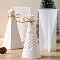 Christmas Ornament Pillar Silicone Candle Mold DIY Handmade Star Cone Aromath Soap Plaster Resin Christmas Molds Home Crafts Dec. 