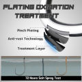 9KM 50Pcs Baitholder Hook, Fishing Hooks Keeper, Circle Hook High Carbon Steel for Freshwater & Saltwater.