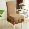 Dining Chair Cover With Frills Set of 2. 