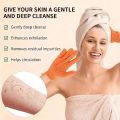 2pcs/6pcs/12pcs Reversible Exfoliating Shower Gloves, Body Scrub Gloves, ,Cleansing Tools Bath Towel Bath Products Back Scrub. 