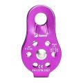 Rescuing Lifting Fixed Side Pulley Arborist Rock Climbing Gear Zip Line Fast Speed Cable Trolley Heavy Duty Rope Pulley. 