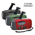 2000 mAh Emergency Radio with LED Lights Radio USB Solar Charging Light Outdoor Travel Portable Rechargeable FM/AM Radio. 