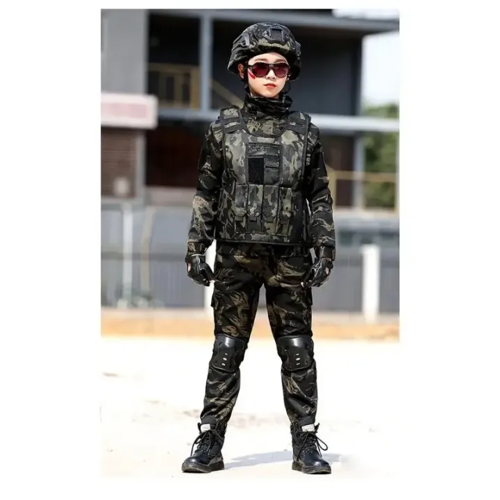 Tactical%20%20Uniform%20for%20Children's%20Day%20Camouflag%20Disguise%20Adult%20Halloween%20Costume%20for%20Kid%20Girl%20Scout%20Boy%20Soldier%20%20Suit%20-%20Image%203