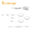 12V Smart Tuya APP Control LED Light Dimmable Voice,Ultra-Thin Stick-on Ceilling Lamp.LED Puck Lights for Cabinet Show Shelf lightify. 