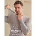 2025 Autumn and Winter Men's Thermal Underwear Ultra-Thin Heating Hyaluronic Acid Skin Care Skin Bottom Clothing Men's Heattech. 