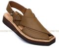 Premium Quality Tan Leather Kaptaan Chapal Peshawari Sandel Imran Khan Chappal. 