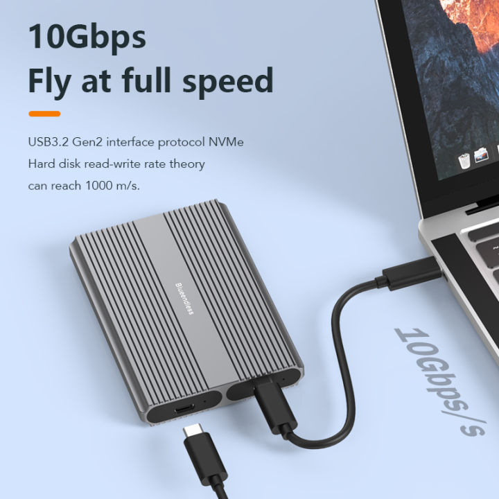 Blueendless%20Dual%20Bay%20M2%20SSD%20Case%20Type%20C%20USB3.2%20Gen2%2010Gbps%20M.2%20SATA%20NGFF%20Dual%20Protocol%20Aluminum%20Alloy%20PCIe%20NVMe%20SSD%20Enclosure%20-%20Image%203
