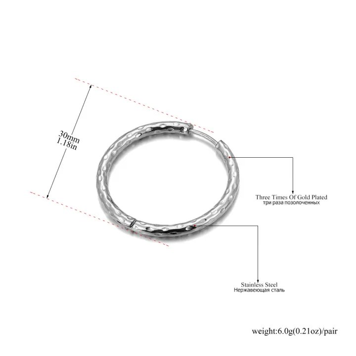 Lokaer%20Waterproof%20316L%20Stainless%20Steel%20Geometric%20Huggie%20Hoop%20Earrings%2018K%20Gold%20Plated%20Charm%20Fashion%20Jewelry%20For%20Women%20E24114%20-%20Image%202