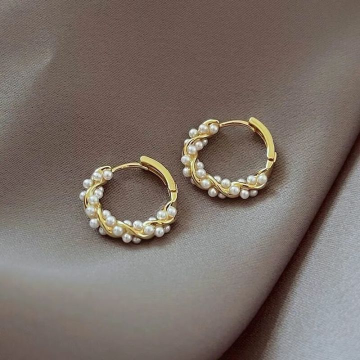 French%20Imitation%20Pearl%20Circel%20Earring%20Small%20Round%20Hoop%20Earrings%20For%20Women%20New%20Design%20Texture%20Earrings%20Jewelry%20Elegant%20%20K-%20-%20Image%203