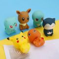 6Pcs Pokemon Action Figure Pikachu Figures Baby Children Play Water Bath Toys Kids Sprinkling Shower Decompression Toys. 