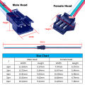10Pairs JST SM 2P 3P 4P 5P 6Pin Plug Socket Male to Female Wire Connector LED Strips Lamp Driver Connectors Quick Adaptr 22AWG. 
