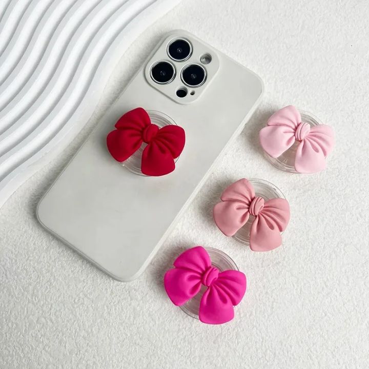 Korean%20Cute%20Colorful%20Bowknot%20Phone%20Holder%20Griptok%20Finger%20Ring%20Support%20For%20iPhone%20%20Cases%20Grip%20Tok%20Socket%20Bracket%20Girl%20%20-%20Image%203