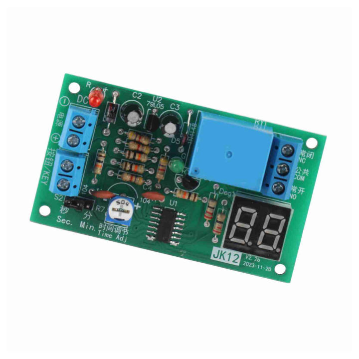 DC12V LED Display Countdown Timing Timer Delay Turn OFF Relay Switch ...
