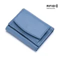 New Women Genuine Leather Purses Female Small Cowhide Wallets Lady Coin Bag Card Holder Large Capacity Money Bag Portable Clutch. 