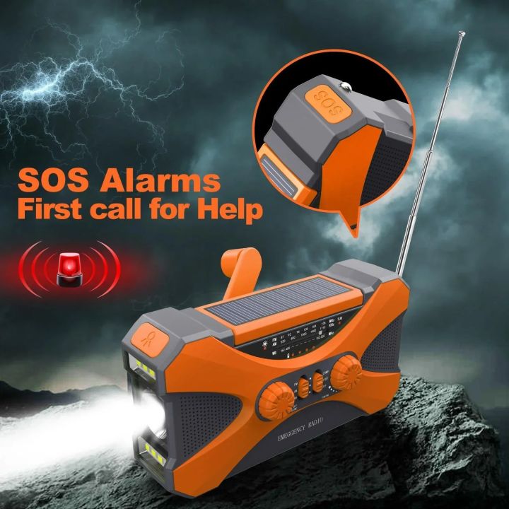 Multifunctional%2010000mAh%20Solar%20Crank%20Radio%20%20AM/FM/NOAA%20Weather%20Alert,%20Dual%20Stereo%20Speakers,%20Phone%20Charger,%20LED%20%20&amp;%20SOS%20Alarm%20-%20Image%205