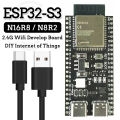 ESP32-S3 Development Board 2.4G Wifi Module for Arduino ESP IDF ESP32-S3WROOM1 N8R2 N16R8 44Pin Type-C 8M PSRAM ESP32 S3. 