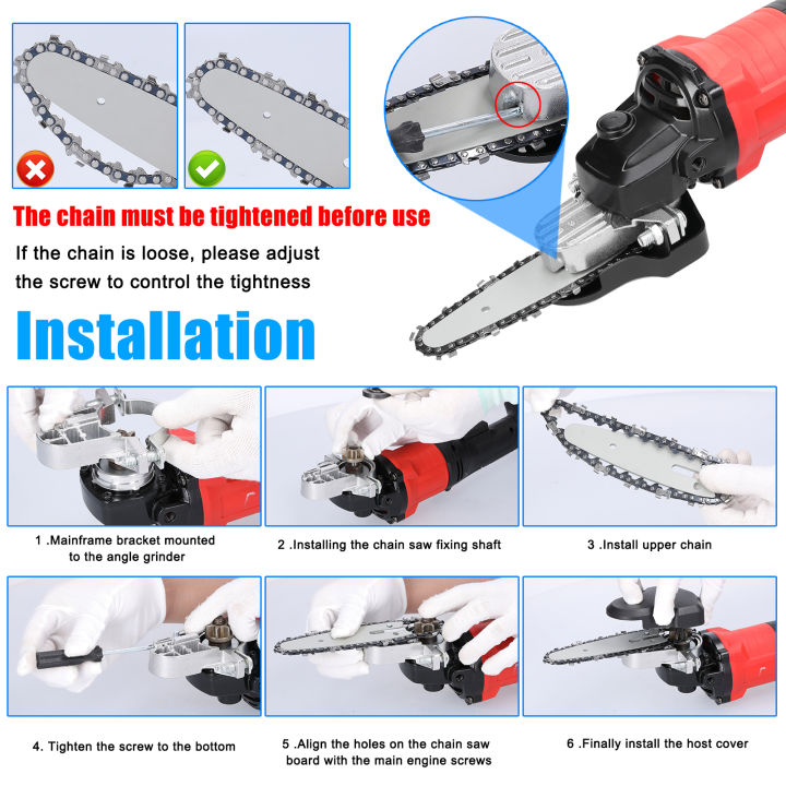 Angle%20Grinder%20Refit%20Chainsaw%20Conversion%20Kit%204/6%20Inch%20Chainsaw%20Bracket%20Change%20Angle%20Grinder%20Into%20Chain%20Saw%20Woodworking%20Power%20Tool%20-%20Image%203