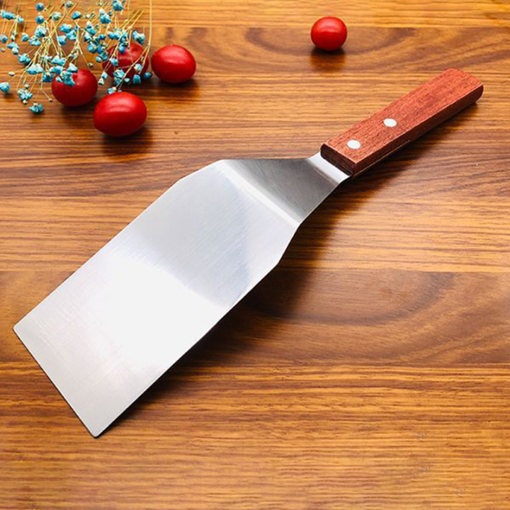 Stainless%20Steel%20Square%20Head%20Steak%20Cooking%20Spatula%20Wood%20Handle%20Pizza%20Shovel%20Pancake%20Beef%20Turner%20Scraper%20BBQ%20Utensils%20For%20Kitchen%20-%20Image%203