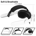Compatible with Quest 2 Elite Strap for Enhanced Support and Comfort in VR,for Meta Quest 2 Comfort Head Strap Accessories White.