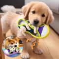 Dog Squeak Toy Teeth Grinding Bite Resistant Slippers Shape Puppy Chew Toy With Cotton Rope Pet Chewing Toys Dog Toys. 