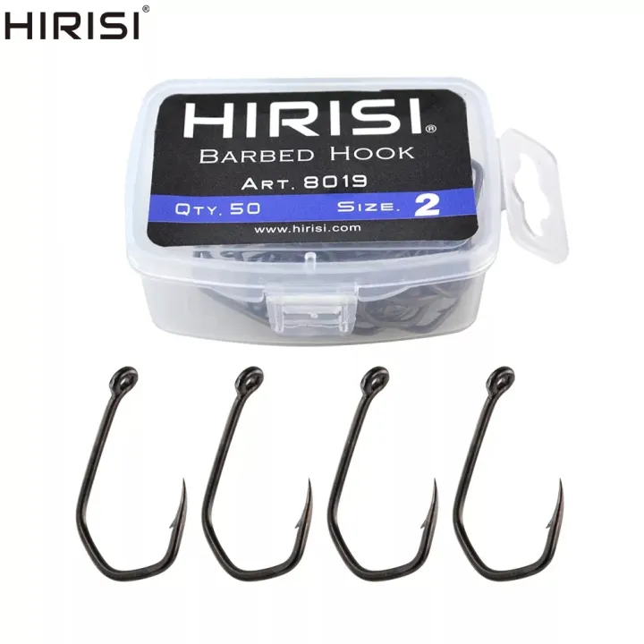 50pcs Carp Fishing Hooks Barbed Pinpoint Claw Hooks PTFE Coating High ...