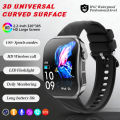 3D Curved Screen Smart Watch 2026 New 2.2" Large HD Display Bluetooth Call Waterproof Flashlight Outdoor Sport Smartwatch Men.