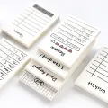 50 Sheets Creative Daily Schedule Memo pad To Do List Time Sticky Note Schedule planner Office School Supplies Stationery. 