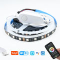 USB Tuya Smart Life WiFi RGB LED Strip 5V 1M 2M 3M 4M 5M Flexible Dimmable TV Background Lighting for APP Alexa  Assistant lightify. 